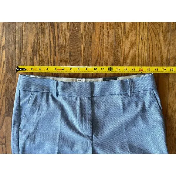 NWT Talbots Light Blue Hampshire Ankle Pants Trousers Women's Size 14 - Picture 8 of 12